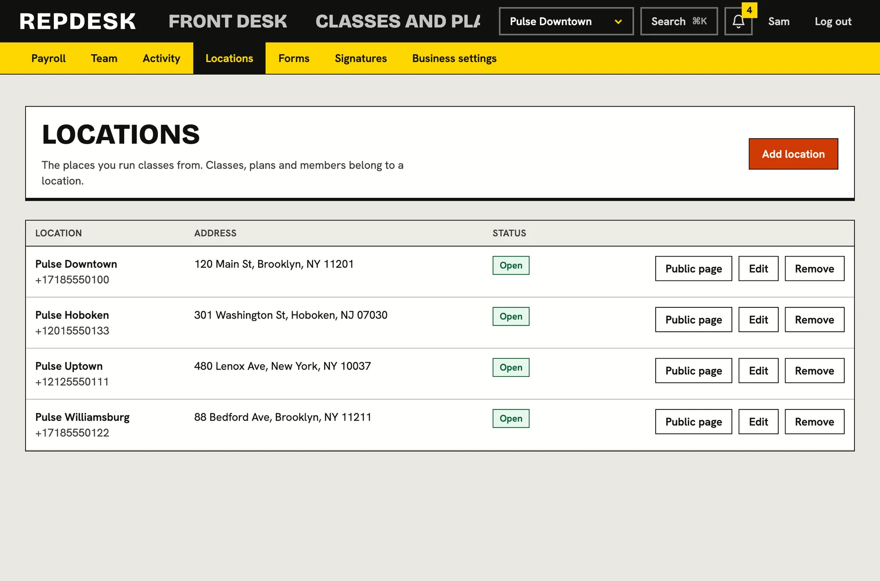 Multiple locations: Run every location from one login