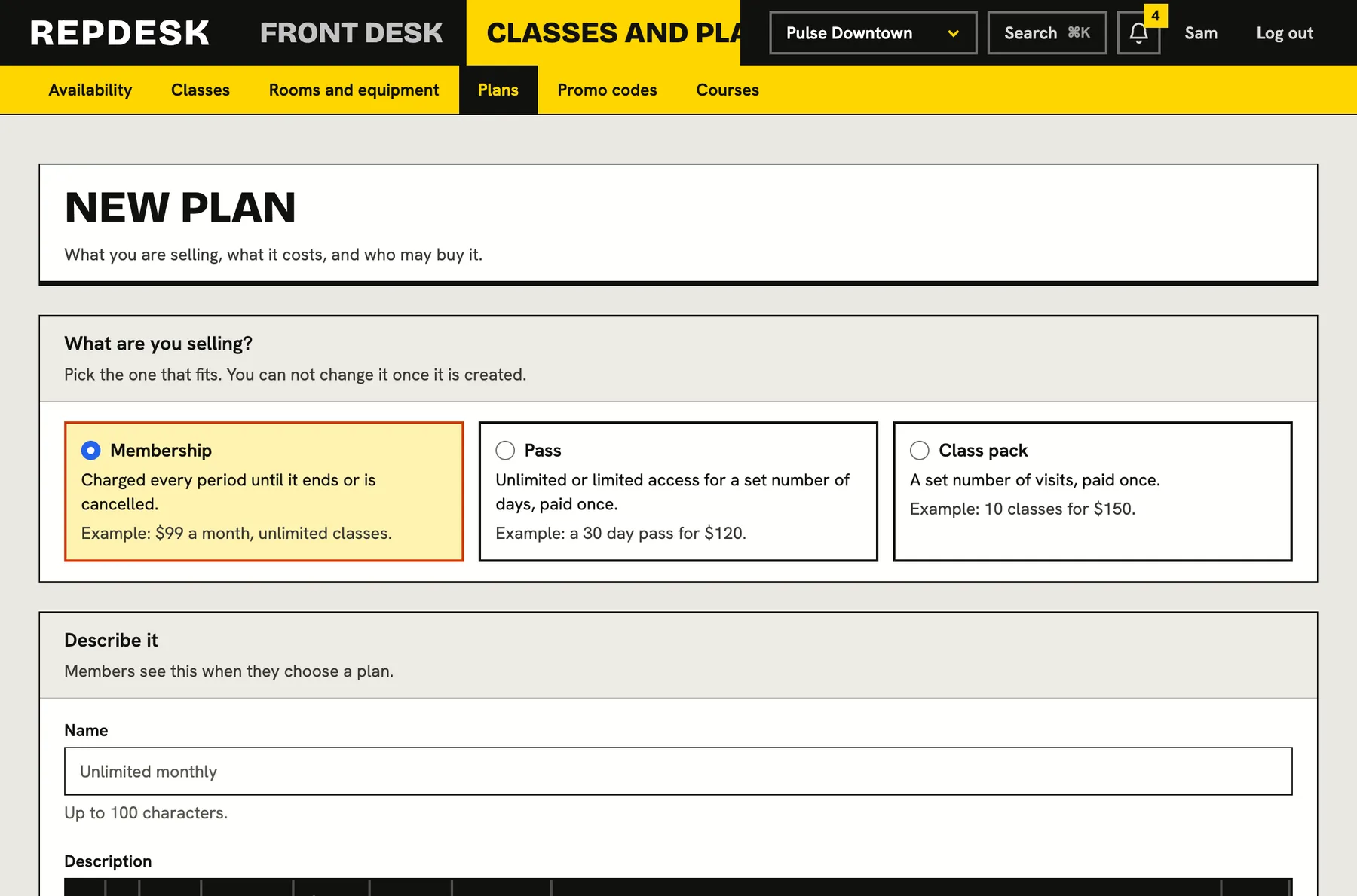 Three kinds of plan, every rule in one form